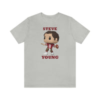 Steve Young San Francisco 49ers, Soft Cotton Bella and Canvas Short Sleeve Tee shirt