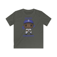 Jackie Robinson Brooklyn Dodgers/L.A Dodgers, Kids Gildan Softstyle Tee Shirt