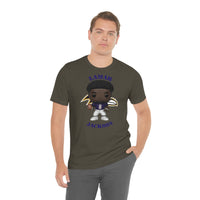 Lemar Jackson Baltimore Ravens, Soft Cotton Bella and Canvas Short Sleeve Tee shirt