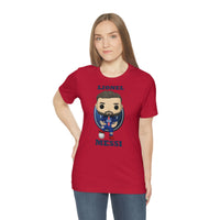 Lionel Messi PSG, Soft Cotton Bella and Canvas Short Sleeve Tee shirt