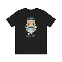 Sergio Aguero Manchester City, Soft Cotton Bella and Canvas Short Sleeve Tee shirt