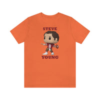 Steve Young San Francisco 49ers, Soft Cotton Bella and Canvas Short Sleeve Tee shirt
