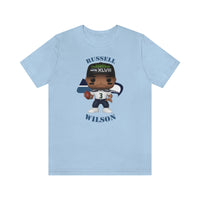Russell Wilson Seattle Seahawks, Soft Cotton Bella and Canvas Short Sleeve Tee shirt