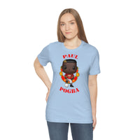 Paul Pogba Manchester United, Soft Cotton Bella and Canvas Short Sleeve Tee shirt