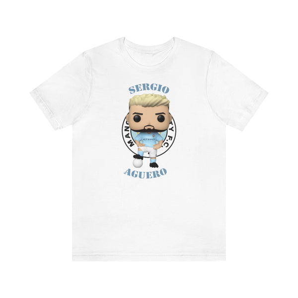 Sergio Aguero Manchester City, Soft Cotton Bella and Canvas Short Sleeve Tee shirt