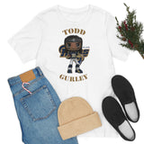 Todd Gurley L.A Rams (Large), Soft Cotton Bella and Canvas Short Sleeve Tee shirt