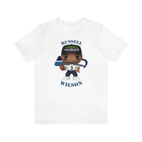 Russell Wilson Seattle Seahawks, Soft Cotton Bella and Canvas Short Sleeve Tee shirt