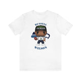 Russell Wilson Seattle Seahawks, Soft Cotton Bella and Canvas Short Sleeve Tee shirt