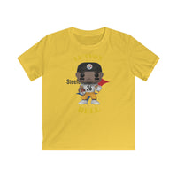 Leveon Bell Pittsburgh Steelers, Kids Gildan Softstyle Tee Shirt