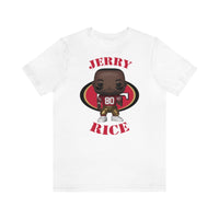 Jerry Rice San Francisco 49ers, Soft Cotton Bella and Canvas Short Sleeve Tee shirt