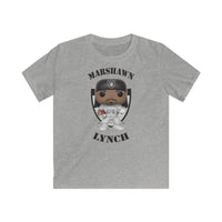 Marshawn Lynch Oakland Raiders, Kids Gildan Softstyle Tee Shirt