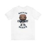 Keenan Allen L.A Chargers, Soft Cotton Bella and Canvas Short Sleeve Tee shirt