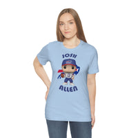 Josh Allen Buffalo Bills, Soft Cotton Bella and Canvas Short Sleeve Tee shirt
