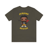 Jerome Bettis Pittsburgh Steelers, Soft Cotton Bella and Canvas Short Sleeve Tee shirt