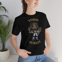 Todd Gurley L.A Rams (Large), Soft Cotton Bella and Canvas Short Sleeve Tee shirt