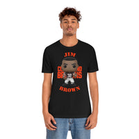 Jim Brown Cleveland Browns, Soft Cotton Bella and Canvas Short Sleeve Tee shirt