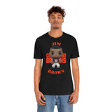 Jim Brown Cleveland Browns, Soft Cotton Bella and Canvas Short Sleeve Tee shirt