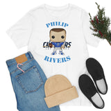Philip Rivers L.A Chargers, Soft Cotton Bella and Canvas Short Sleeve Tee shirt