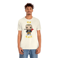 TJ Watt Pittsburgh Steelers, Soft Cotton Bella and Canvas Short Sleeve Tee shirt