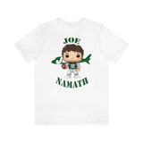 Joe Namath New York Jets, Soft Cotton Bella and Canvas Short Sleeve Tee shirt