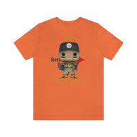 Ben Roethlisberger Pittsburgh Steelers Throwback, Soft Cotton Bella and Canvas Short Sleeve Tee shirt