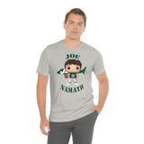 Joe Namath New York Jets, Soft Cotton Bella and Canvas Short Sleeve Tee shirt