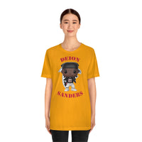 Deion Sanders Atlanta Falcons, Soft Cotton Bella and Canvas Short Sleeve Tee shirt