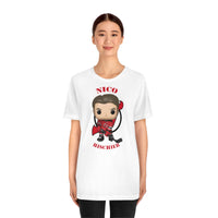 Nico Hischier New Jersey Devils, Soft Cotton Bella and Canvas Short Sleeve Tee shirt