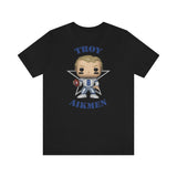 Troy Aikmen Dallas Cowboys, Soft Cotton Bella and Canvas Short Sleeve Tee shirt