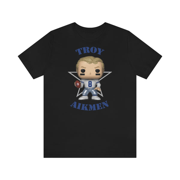 Troy Aikmen Dallas Cowboys, Soft Cotton Bella and Canvas Short Sleeve Tee shirt
