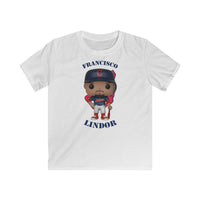 Francisco Lindor Cleveland Indians, Kids Gildan Softstyle Tee Shirt