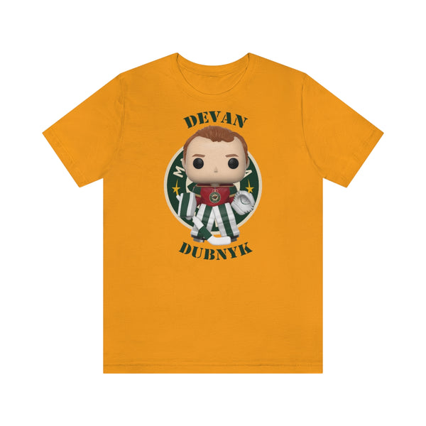 Devan Dubnyk Minnesota Wild, Soft Cotton Bella and Canvas Short Sleeve Tee shirt
