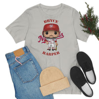 Bryce Harper Washington Nationals, Soft Cotton Bella and Canvas Short Sleeve Tee shirt