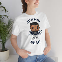 Junior Seau L.A Chargers, Soft Cotton Bella and Canvas Short Sleeve Tee shirt