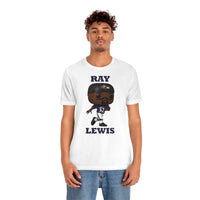 Ray Lewis Baltimore Ravens, Soft Cotton Bella and Canvas Short Sleeve Tee shirt
