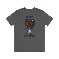 Ray Lewis Baltimore Ravens, Soft Cotton Bella and Canvas Short Sleeve Tee shirt