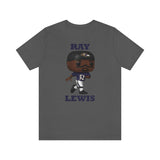 Ray Lewis Baltimore Ravens, Soft Cotton Bella and Canvas Short Sleeve Tee shirt
