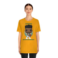 Giannis Antetokounmpo Milwaukee Bucks , Soft Cotton Bella and Canvas Short Sleeve Tee shirt