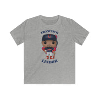 Francisco Lindor Cleveland Indians, Kids Gildan Softstyle Tee Shirt