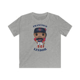 Francisco Lindor Cleveland Indians, Kids Gildan Softstyle Tee Shirt