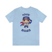 Josh Allen Buffalo Bills, Soft Cotton Bella and Canvas Short Sleeve Tee shirt