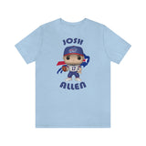 Josh Allen Buffalo Bills, Soft Cotton Bella and Canvas Short Sleeve Tee shirt