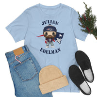 Julian Edelman New England Patriots, Soft Cotton Bella and Canvas Short Sleeve Tee shirt