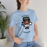 Russell Wilson Seattle Seahawks, Soft Cotton Bella and Canvas Short Sleeve Tee shirt
