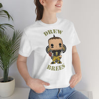 Drew Brees New Orleans Saints Throwback, Soft Cotton Bella and Canvas Short Sleeve Tee shirt