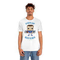 Philip Rivers L.A Chargers, Soft Cotton Bella and Canvas Short Sleeve Tee shirt