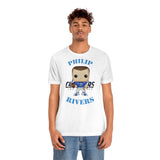 Philip Rivers L.A Chargers, Soft Cotton Bella and Canvas Short Sleeve Tee shirt