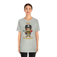 Ben Roethlisberger Pittsburgh Steelers Throwback, Soft Cotton Bella and Canvas Short Sleeve Tee shirt