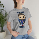 Lionel Messi PSG, Soft Cotton Bella and Canvas Short Sleeve Tee shirt