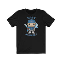 Matt Stafford Detroit Lions, Soft Cotton Bella and Canvas Short Sleeve Tee shirt